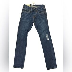 Abercrombie & Fitch Slim Straight Jeans - Dark Blue Wash